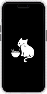 Чохол Bumper чехол Милий кіт на чорному фоні для Apple iPhone 14 Pro Max - 6528pc-2667 изображение 