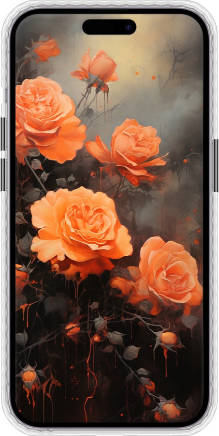 Чохол Bumper чехол Оранжеві троянди для Apple iPhone 14 Pro Max - 5944pc-2667 изображение 