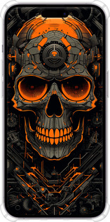 Силикон с усиленными углами чехол Череп для Apple iPhone 14 Pro Max - 5952sp-2667 изображение 