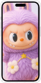 Силіконовий протиударний с посиленими кутами чехол Лабубу для Apple iPhone 14 Pro Max - 6708sp-2667 изображение 