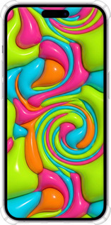 Силикон с усиленными углами чехол Y2K Jelly Dream для Apple iPhone 14 Pro Max - 6780sp-2667 изображение 