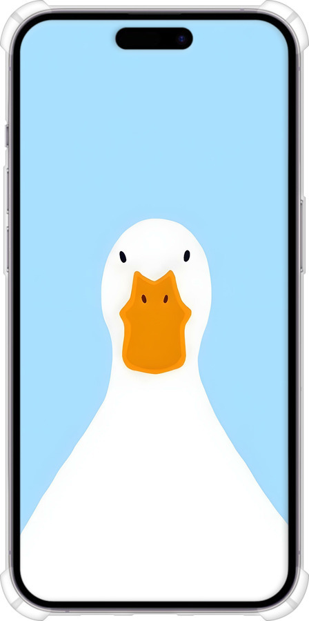 Силикон с усиленными углами чехол Гусь для Apple iPhone 14 Pro Max - 6350sp-2667 изображение 