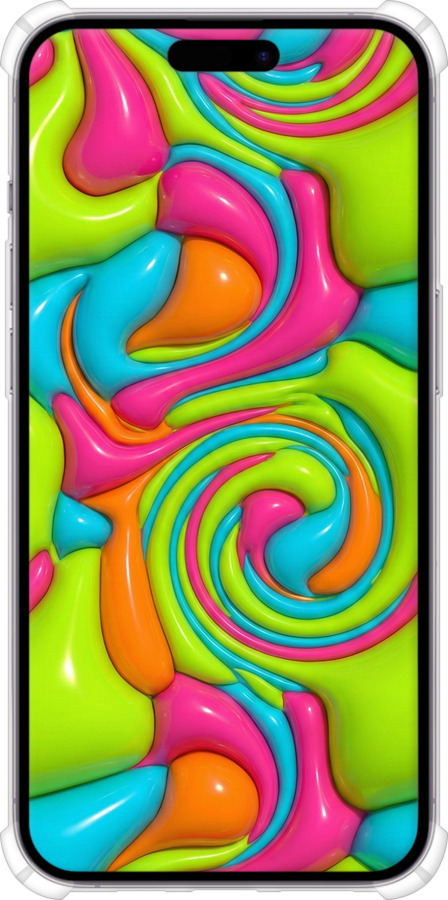 Силикон с усиленными углами чехол Y2K Jelly Dream для Apple iPhone 14 Pro Max - 6780sp-2667 изображение 