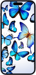 Силиконовый чехол Бабочки для Apple iPhone 14 Pro Max - 6023u-2667 изображение 