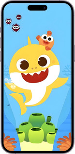 Силиконовый чехол Бейби Шарк для Apple iPhone 14 Pro Max - 6303u-2667 изображение 