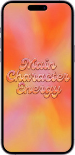 Силиконовый чехол Aura Gradient Main Character Energy Aesthetic Y2K для Apple iPhone 14 Pro Max - 6783u-2667 изображение 