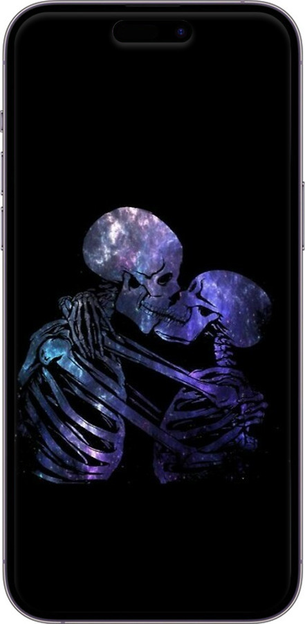 Силиконовый чехол С изображением скелета для Apple iPhone 14 Pro Max - 6537u-2667 изображение 
