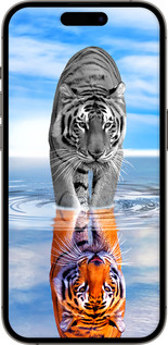 TPU чехол Тигр для Apple iPhone 14 Pro - 6016b-2646 изображение 