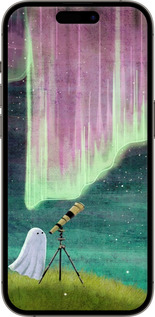 TPU чехол Привидение и звезды для Apple iPhone 14 Pro - 6443b-2646 изображение 