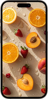 TPU чехол Фрукты 3 для Apple iPhone 14 Pro - 6703b-2646 изображение 