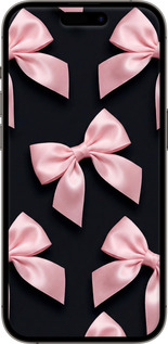 TPU чехол Coquette Ribbons Dark Coquette для Apple iPhone 14 Pro - 6767b-2646 изображение 