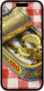 TPU чехол Vintage Sardine Tin Phone для Apple iPhone 14 Pro - 6772b-2646 изображение 