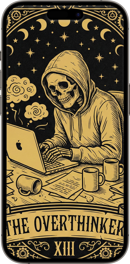 TPU чехол The Overthinker для Apple iPhone 14 Pro - 6774b-2646 изображение 