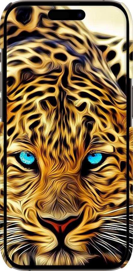 3D пластиковий матовий чехол Леопард для Apple iPhone 14 Pro - 6611m-2646 изображение 