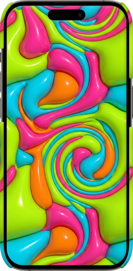 3D пластиковый матовый чехол Y2K Jelly Dream для Apple iPhone 14 Pro - 6780m-2646 изображение 