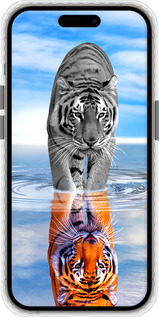 Чехол Bumper чехол Тигр для Apple iPhone 14 Pro - 6016pc-2646 изображение 