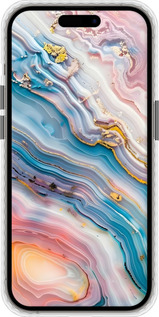 Чехол Bumper MagSafe чехол Мрамор красивый для Apple iPhone 14 Pro - 6376pm-2646 изображение 