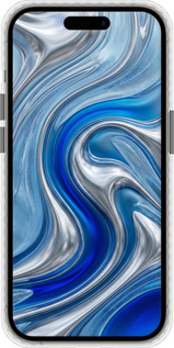 Чехол Bumper чехол Liquid Chrome для Apple iPhone 14 Pro - 6781pc-2646 изображение 