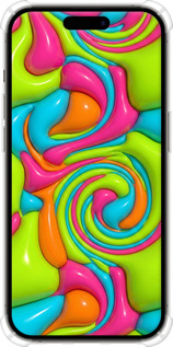 Силикон с усиленными углами чехол Y2K Jelly Dream для Apple iPhone 14 Pro - 6780sp-2646 изображение 