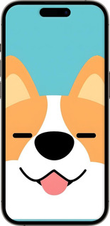Силиконовый чехол Корги для Apple iPhone 14 Pro - 6280u-2646 изображение 