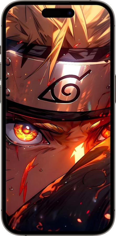 Силиконовый чехол Наруто для Apple iPhone 14 Pro - 6277u-2646 изображение 