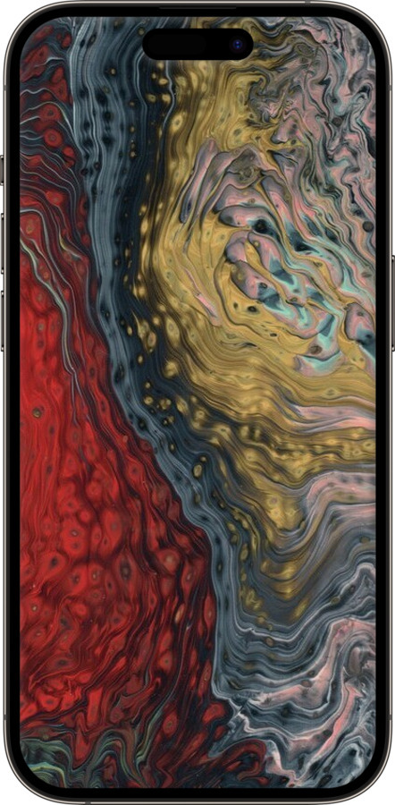 Силиконовый чехол С изображением абстрактной живописи для Apple iPhone 14 Pro - 6530u-2646 изображение 