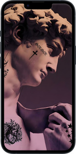 TPU чехол Давид для Apple iPhone 14 - 6302b-2648 изображение 
