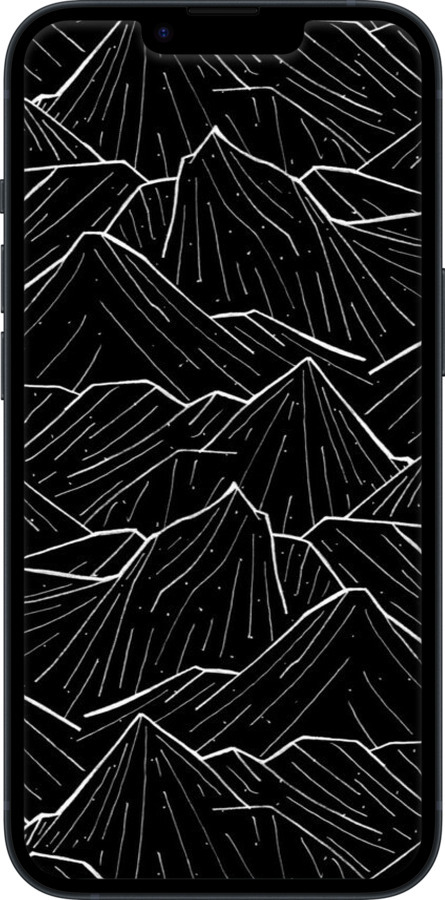 TPU чехол С изображением Темных гор для Apple iPhone 14 - 6489b-2648 изображение 