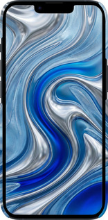 3D пластиковый матовый чехол Liquid Chrome для Apple iPhone 14 - 6781m-2648 изображение 