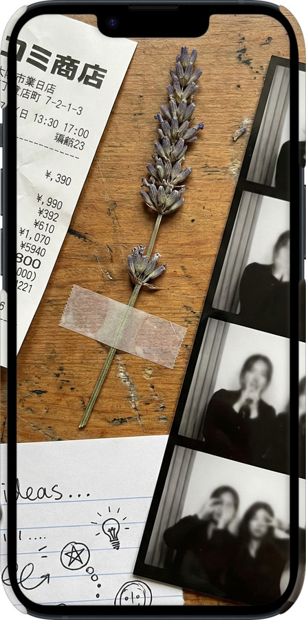 3D пластиковый матовый чехол Aesthetic Scrapbook Collage для Apple iPhone 14 - 6773m-2648 изображение 