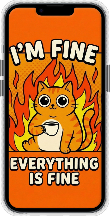 Чохол Bumper MagSafe чехол Funny Cat для Apple iPhone 14 - 6786pm-2648 изображение 