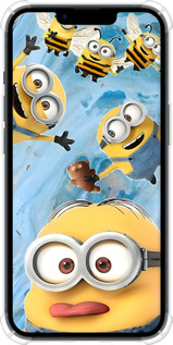 Силіконовий протиударний с посиленими кутами чехол Миньоны для Apple iPhone 14 - 6386sp-2648 изображение 
