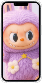 Силикон с усиленными углами чехол Лабубу для Apple iPhone 14 - 6708sp-2648 изображение 