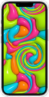 Силикон с усиленными углами чехол Y2K Jelly Dream для Apple iPhone 14 - 6780sp-2648 изображение 