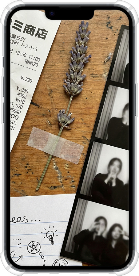 Силикон с усиленными углами чехол Aesthetic Scrapbook Collage для Apple iPhone 14 - 6773sp-2648 изображение 