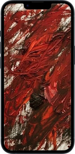 Силиконовый чехол Абстрактная композиция в красных тонах для Apple iPhone 14 - 6541u-2648 изображение 