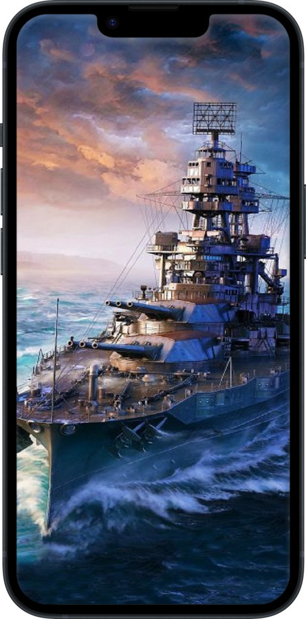 Силіконовий чехол Військовий корабель, world of tanks, wargaming для Apple iPhone 14 - 6461u-2648 изображение 