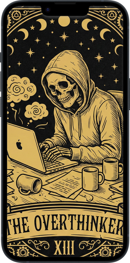 Силиконовый чехол The Overthinker для Apple iPhone 14 - 6774u-2648 изображение 