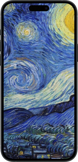 TPU чехол «Звездная ночь» Винсента Ван Гога для Apple iPhone 15 Plus - 6433b-3097 изображение 