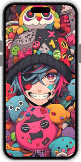 Чехол Bumper чехол Аниме парень для Apple iPhone 15 Plus - 6317pc-3097 изображение 