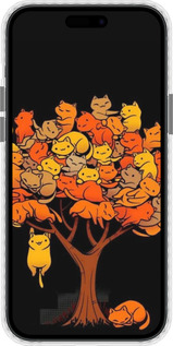 Чехол Bumper MagSafe чехол Дерево и котики для Apple iPhone 15 Plus - 6516pm-3097 изображение 