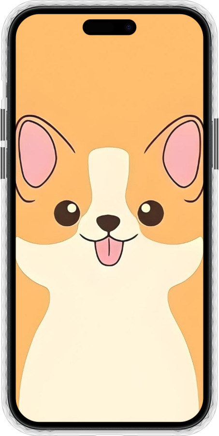 Чехол Bumper чехол Милый пес для Apple iPhone 15 Plus - 6296pc-3097 изображение 