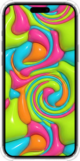 Силикон с усиленными углами чехол Y2K Jelly Dream для Apple iPhone 15 Plus - 6780sp-3097 изображение 