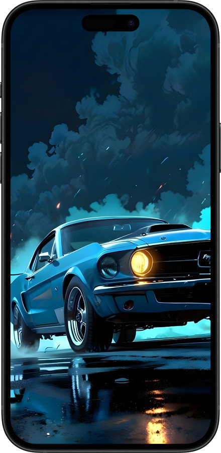 Силіконовий чехол Форд мустанг для Apple iPhone 15 Plus - 6374u-3097 изображение 