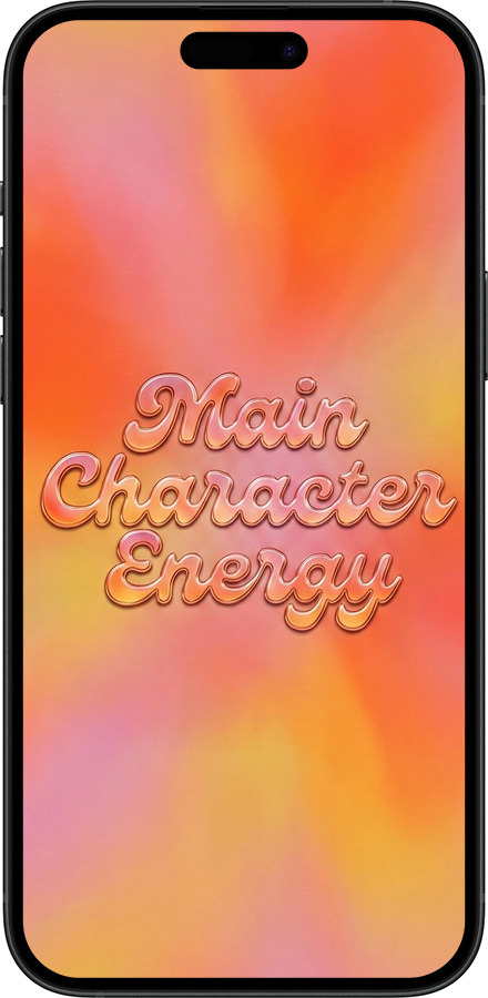 Силиконовый чехол Aura Gradient Main Character Energy Aesthetic Y2K для Apple iPhone 15 Plus - 6783u-3097 изображение 