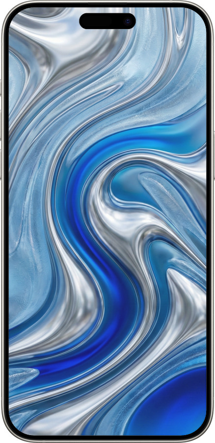 TPU чехол Liquid Chrome для Apple iPhone 15 Pro Max - 6781b-3098 изображение 