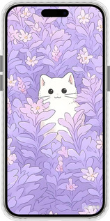 Чехол Bumper MagSafe чехол Котик в цветах для Apple iPhone 15 Pro Max - 6390pm-3098 изображение 