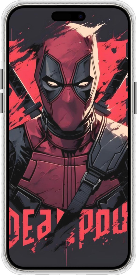 Чехол Bumper чехол Дедпул для Apple iPhone 15 Pro Max - 6293pc-3098 изображение 