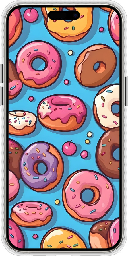 Чехол Bumper чехол Пончики для Apple iPhone 15 Pro Max - 6318pc-3098 изображение 