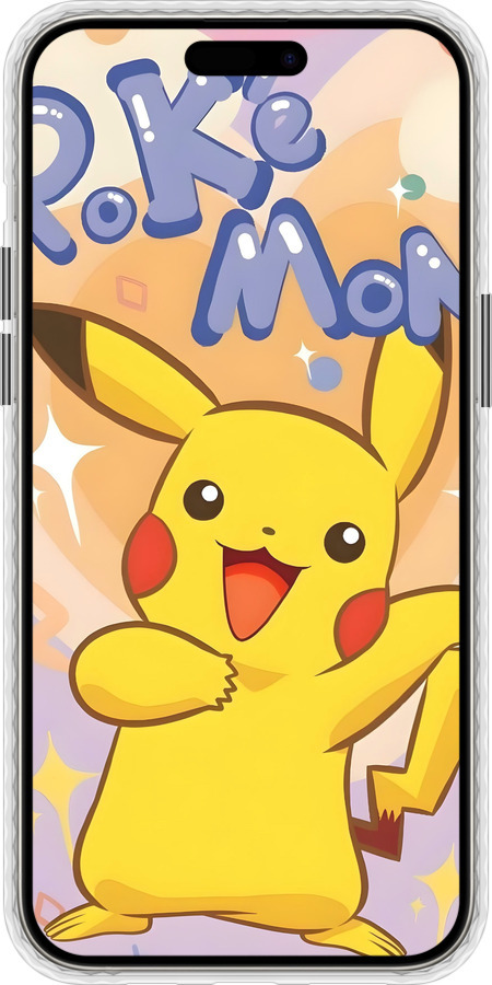 Чехол Bumper чехол Пикачу для Apple iPhone 15 Pro Max - 6383pc-3098 изображение 